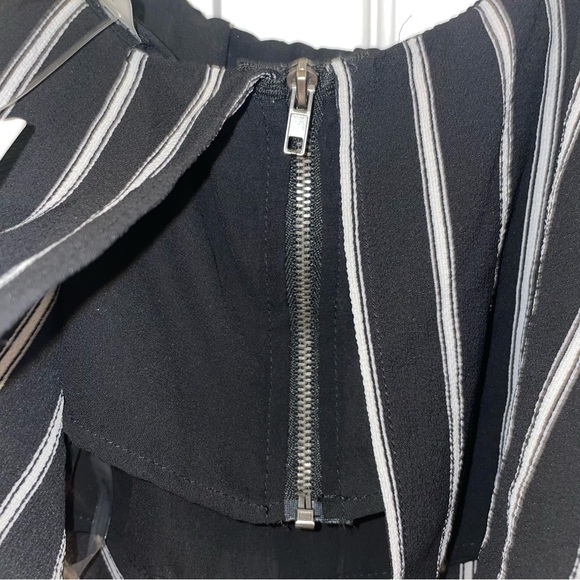 M Boutique Cropped Stripped Tier Blouse - Picture 3 of 4